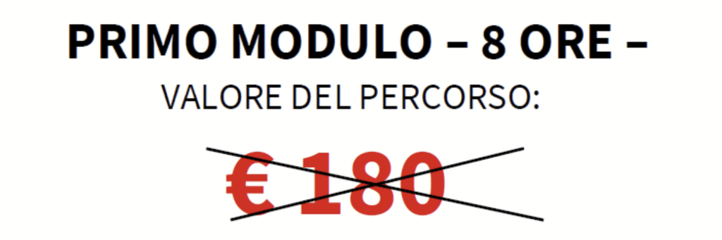 2026 Banner Costo PREZZO Corso INFORMATICA BASE 180